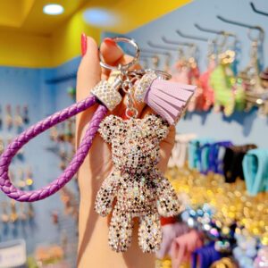 Diamond tassel violent bear-purple color