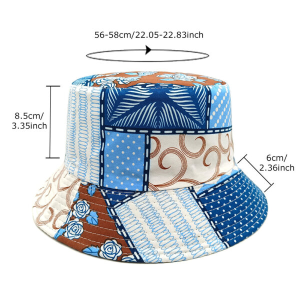 oly-6818006d021da30de1ef10524ce05a29 Wholesale Geometric Patchwork Bucket Hat Trendy Fashion Accessory for Everyday Gift Resale