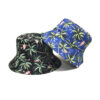 Wholesale Fisherman Hat with Plant Print Pattern for Outdoor Sun Protection
