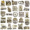 Wholesale Inspirational English Embroidery Patch, Iron-On Decorative Sticker for Bags, Clothing, Gift