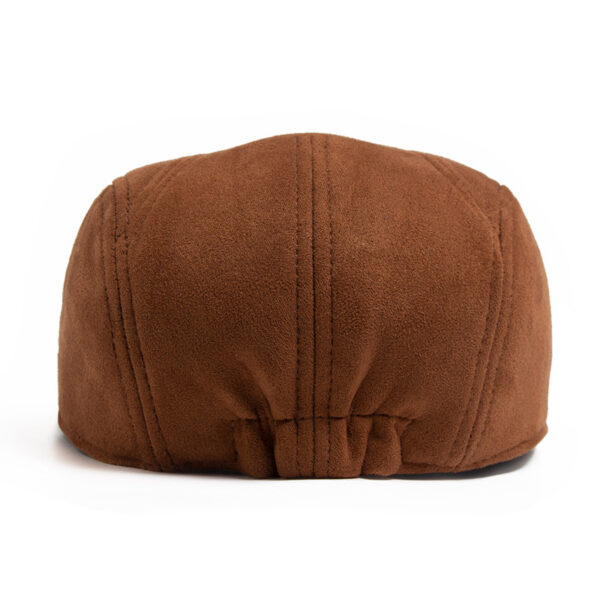 Wholesale Retro Men's Suede Baseball Cap Coffee Painter Style Winter Hat