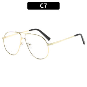 C7-gold frame white film