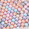 oly-685e5fe8ccb61570699de1593ef617a7 Wholesale Flower Snowflake Print Acrylic Beads 16mm DIY Phone Charm Accessory