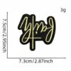 Wholesale Colorful Embroidered English Letter Patches Iron-On for Clothing Decoration Fashion Accessory