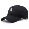 Wholesale Astronaut Embroidered Baseball Cap, Black, Harajuku Style Couple Hat, Fashion Accessory for Resale