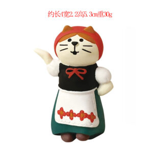 Dancing female cat