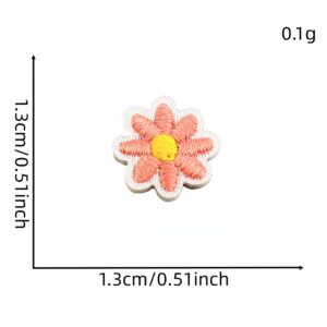 Pink and orange small flower patch #3