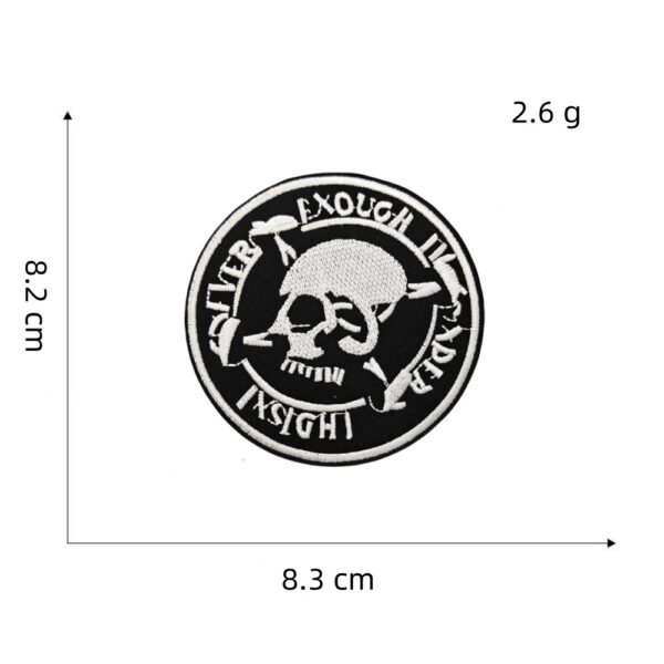 oly-68b2853a1e92717af131a24e66c75571 Wholesale Punk Skull Cloth Patch Embroidery Fashion Accessory for Clothing Boutique Resale