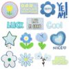 Wholesale Blue Flower Embroidery Iron-On Patch - Fashion Accessory for Bags, Clothing Repairs