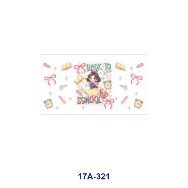 oly-68ce231c912e994cc7b02227620a5f36 Wholesale 5pcs Back To School BOW Theme Cartoon Schoolgirl Character Book Pencil Alarm Clock Mixed Decor Prints 16oz Cup UV DTF Wraps OLY Exclusive