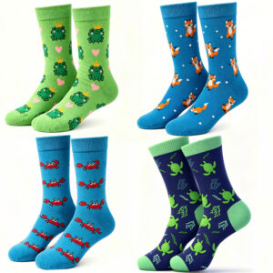 oly-68d0aaf94994eb24088bbf1c4cf7ae41 Wholesale Animal Pattern Cotton Socks for Couples Unisex Everyday Fashion Accessory