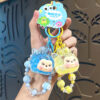 Wholesale Boutique Acrylic Luminous Sand Bottle Keychain Trendy Bag Charm for Women Birthday Gift
