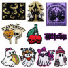 Wholesale Halloween Ghost Skull Embroidery Patches Decorative Iron-on Patches for Clothing Boutique Resale Accessory