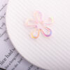 oly-68fdcada1845c9df14e800d8e2bde9d5 Wholesale Light Luxury Acrylic Flower Beads UV Plated DIY Jewelry Accessory for Bag Charm Keychain Boutique Resale
