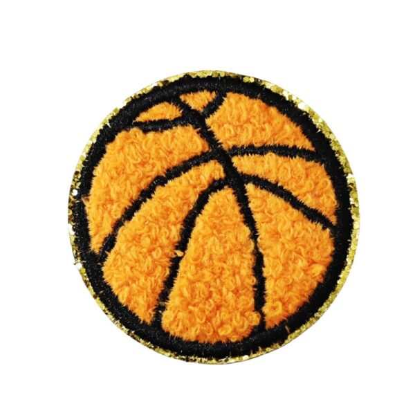 Wholesale Embroidered Towel Patches with Gold Trim for Kids Clothing Decoration