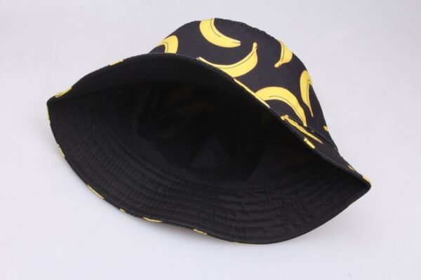 oly-690bef7c71ca5ad3dc193f7ab07049b1 Wholesale Banana Print Double-Sided Fisherman Hat Trendy Hip Hop Sun Hat for Men Women