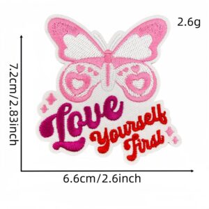 Cartoon black and pink fabric applique #6