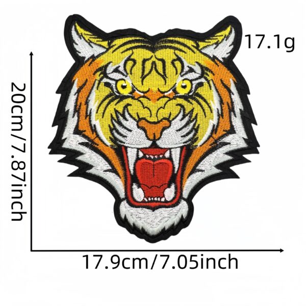oly-691d6e5737d35925f3a7774d5eb80e52 Wholesale Large Cartoon Tiger Embroidery Patch Decorative Iron-On Applique for Craft Supply