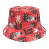 oly-69270c6e3fc17ad31857ac4681588af4 Wholesale Christmas Santa Snowman Snowflake Print Fisherman Hat, Fashion Accessory Gift for Party