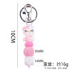 oly-6931b024a34d5a65b6c133df319c0242 Wholesale Silicone Cartoon Cat Bead Bracelet Keychain Trendy Bag Charm for Party Favors