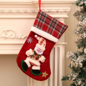Three-dimensional oversized socks snowman [40*25cm59g]