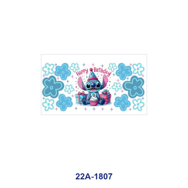 oly-693a8f809c81e12c119c97347dc0de8a Wholesale 5pcs Birthday Theme Soft Floral Fantasy Alien Cartoon Creature Rainbow Mushroom Checker Mixed Decor Prints 16oz Cup UV DTF Wraps OLY Exclusive