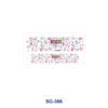 Wholesale 8pcs Dreamy Pastel Butterfly 3oz Tumbler Stickers Wrap