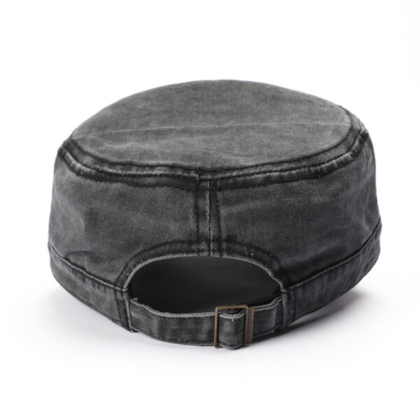 oly-696c0078c409b522c9062d515cabbf3c Wholesale Washed Flat Top Military Cap Trendy Men's Hat for Everyday Wear