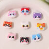 oly-6984d9ad45eb4672f2a32347ae9deb5d Wholesale Acrylic Cat Print Loose Beads Fashion DIY Car Key Accessory for Resale