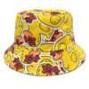 Wholesale Little Yellow Duck Print Bucket Hat Reversible Sun Protection Hat for Outdoor