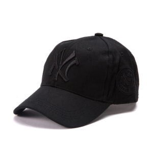 Black embroidered black characters