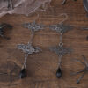 Wholesale Gothic Bat Pendant Tassel Earrings Halloween Jewelry Fashion Accessory