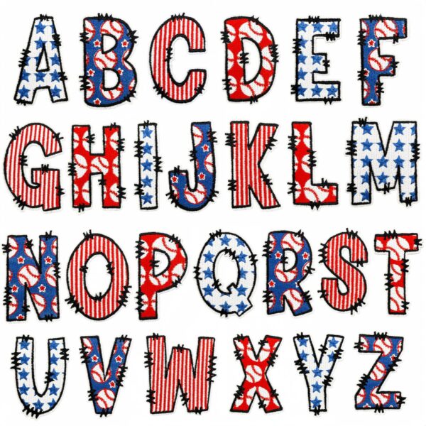 oly-69bba2ded143b43c50a96be66963ef6c Wholesale Retro American Flag Baseball Letter Patch - Embroidered Polyester Cap Accessory