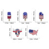 Wholesale Sequined Bow American Flag Iron on Patch for Coat Boutique Resale