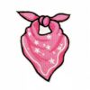 Wholesale Polyester Thread Embroidered Iron-On Patches Pink Cartoon Bow Flower Decorative Craft Sewing Accessories Gift Resale