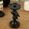 oly-69c57213bb0fe48839c51d9cb28b5f59 Wholesale Resin Halloween Skeleton Crow Candle Holder European Style Home Decor