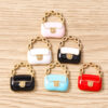 Wholesale 10Pcs Black Zinc Alloy Bag Charm Set DIY Pendants Earrings Keychain Fashion Accessory