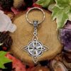 Wholesale Gothic Witch Hecate Keychain Retro Alloy Charm Key Chain Pendant Boutique Resale