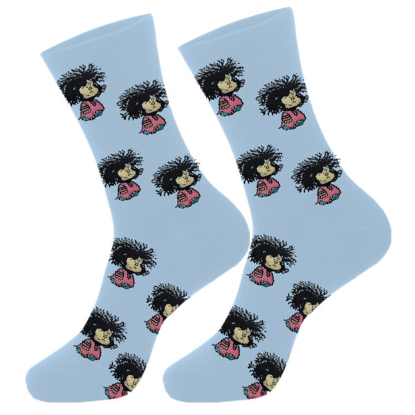 oly-69ea3581cdcf43c8a532557bdfa849c1 Wholesale Mafalda Cartoon Pattern Casual Socks Everyday Fashion Accessory for Boutique Resale OLY Exclusive