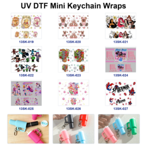 Wholesale 8pcs Cartoon Character Mini Cup Keychain Sticker OLY Exclusive
