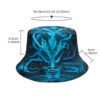 Wholesale Dragon Pattern Fisherman Hat Sunscreen Outdoor Hat for Men Chic Resale