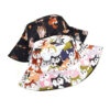 Wholesale Cute Cartoon Kitten Pattern Reversible Fisherman Hat for Everyday Sun Protection
