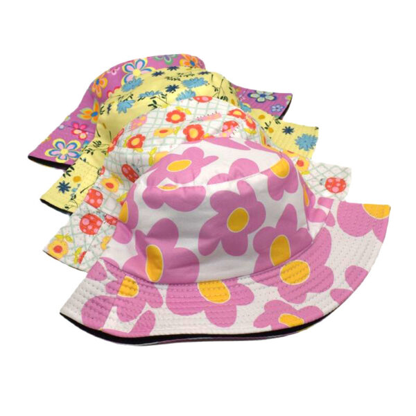 oly-6a19c458bc87b5edf0c3479838920f05 Wholesale Trendy Floral Double Faced Fisherman Hat Stylish Sun Protection Hat for Men Women Boutique Resale or Beach Gift