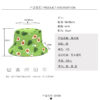 Wholesale Fashion Double Sided Digital Print Fisherman Hat Avocado Green Fruit Pattern Sun Protection Summer Hat for Travel Gift