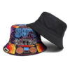 oly-6a2b2fd199b002248732cf90f3378102 Wholesale 80s Retro Colorful Letter Double Sided Bucket Hat Outdoor Sun Protection Fashion Accessory