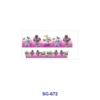 Wholesale 8pcs Pastel Tiny Floral Doodle 3oz Tumbler Stickers Wrap OLY Exclusive