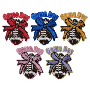 oly-6a36e11b66dbef365bcaca36d366e621 Wholesale Stylish Gameday Football Embroidered Patch Iron-On DIY Accessory for Clothing
