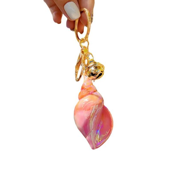 oly-6a43047d5ffc6c629774c93f27727a3e Wholesale Trendy Colorful Conch Acrylic Keychain Bag Charm Car Key Accessory Boutique Resale Gift