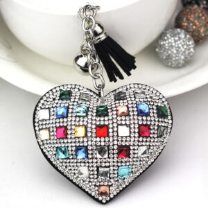 Colored diamonds on black background