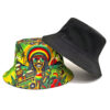 Wholesale Fashion Ethnic Pattern Double Sided Bucket Hat for Outdoor Sun Protection
